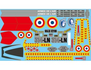 Xfly-Model Alpha Grey 80mm EDF Jet Decal Set